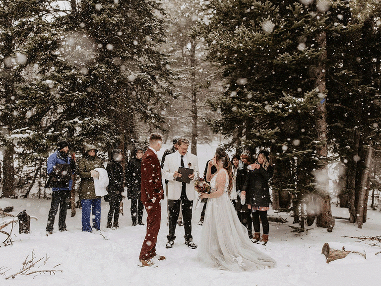 Christmas Eve Wedding In The Snow