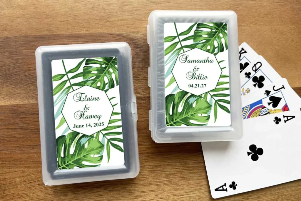 Customized Playing Cards Wedding Favors